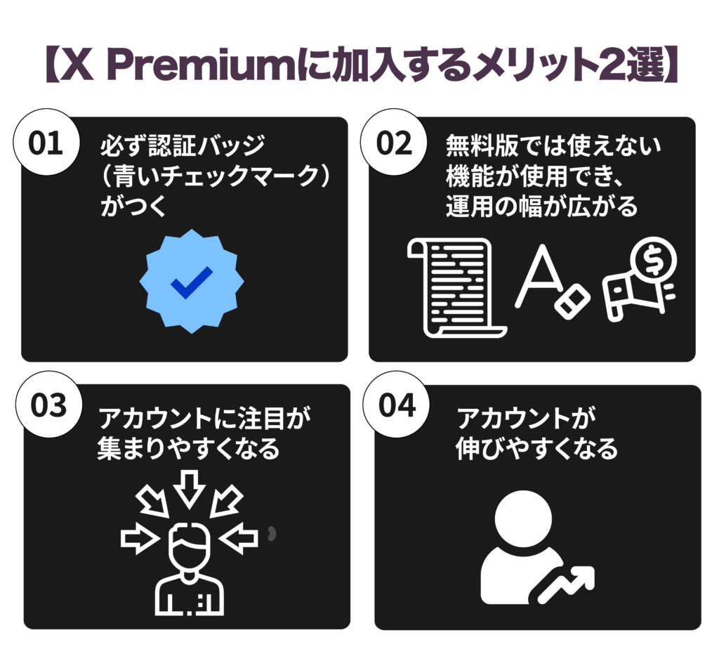 X Premiunに加入するメリット2選