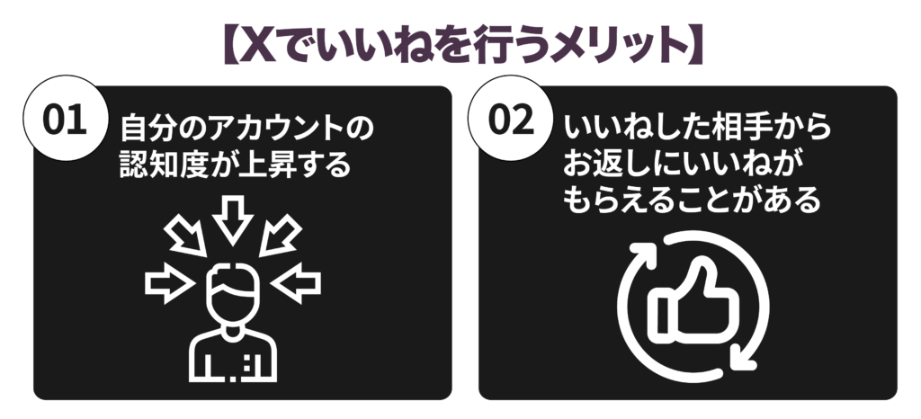 Xでいいねを行うメリット