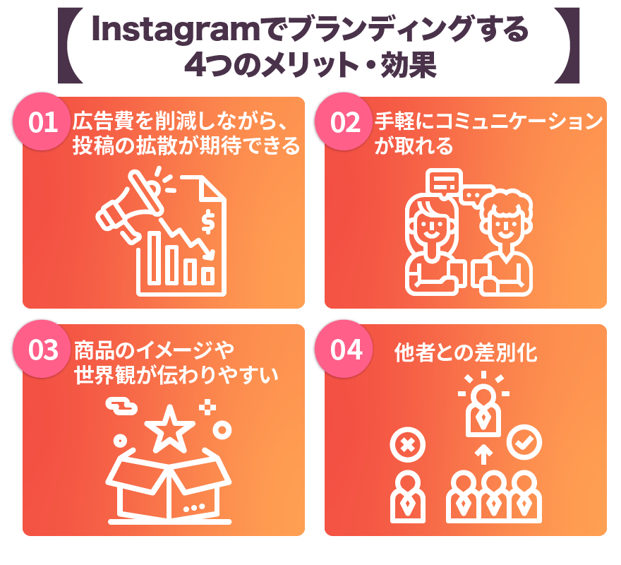 Instagramでブランディングする4つのメリット・効果