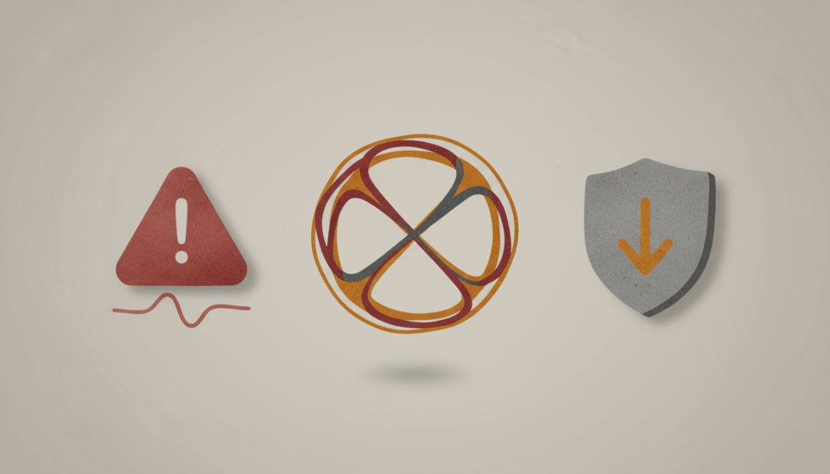 YouTube概要欄のNG例を警告するイメージイラスト