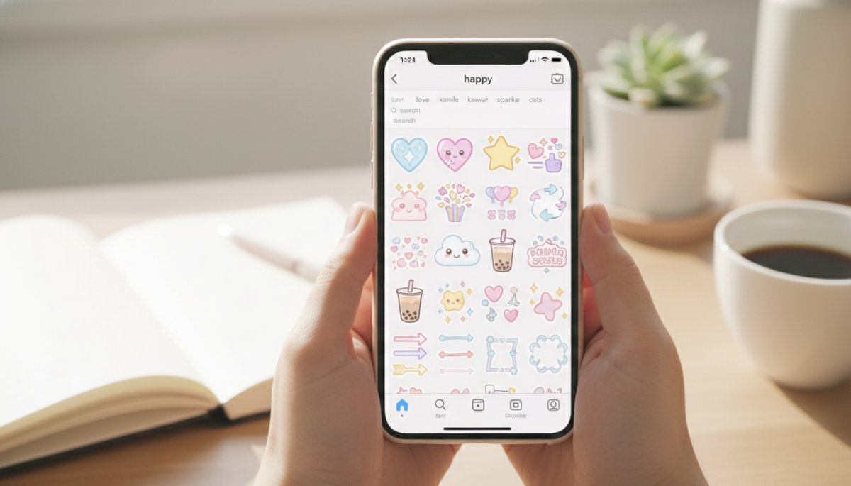 GIFスタンプ検索ワード一覧画面