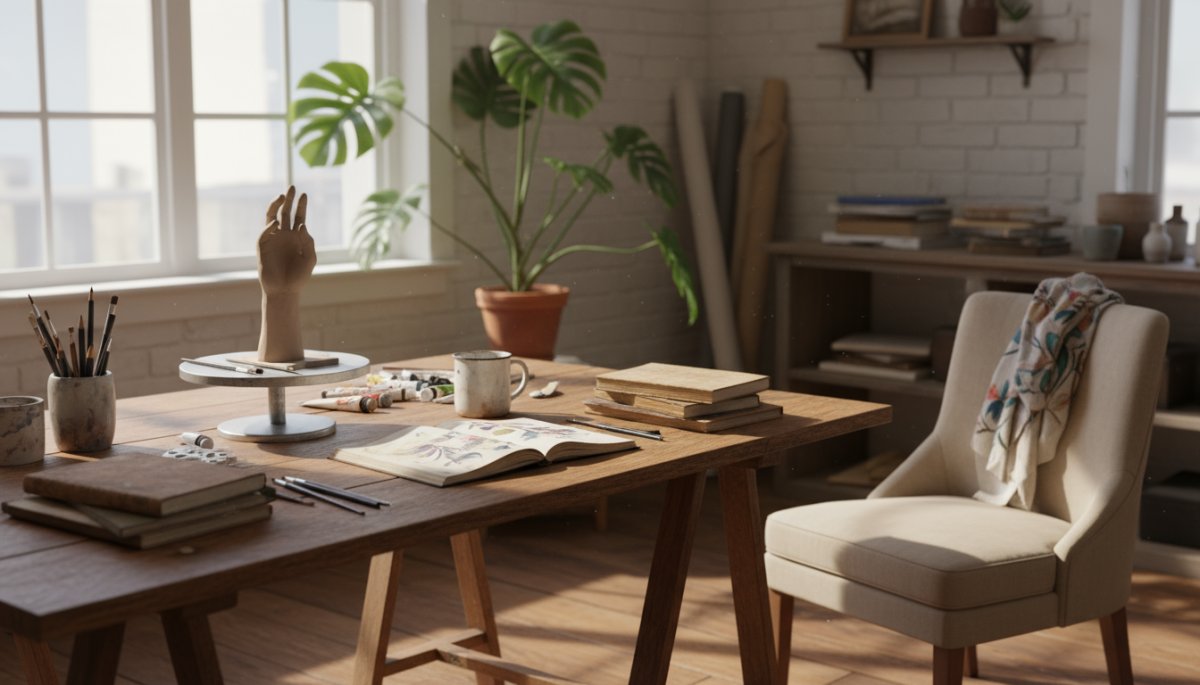 創造的なアイデアを考える様子を表現したイメージ