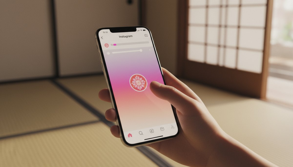 インスタストーリー閲覧時の画面タップ操作イメージ