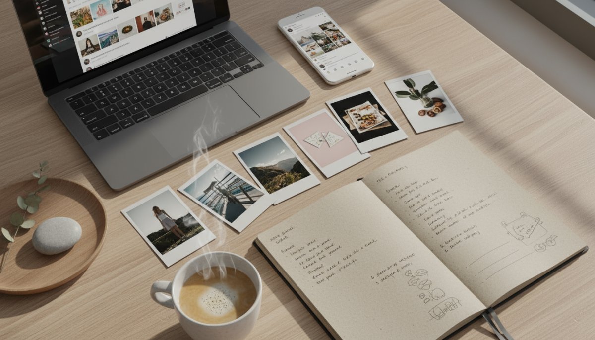 インスタグラム投稿の使い分け戦略イメージ